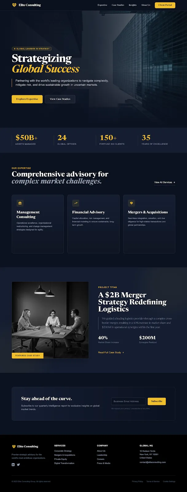 Elite Corporate Consulting Home